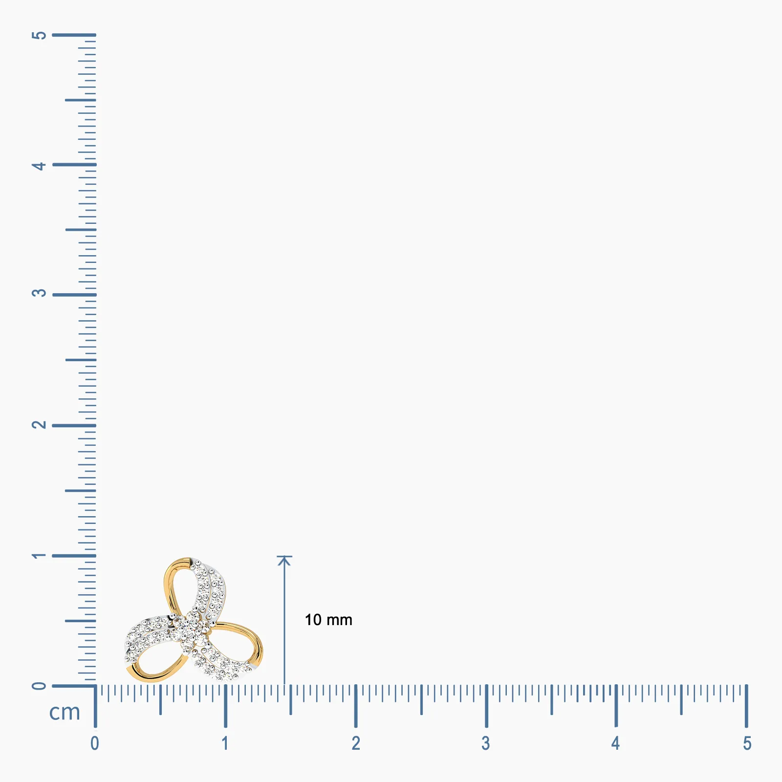 18k Holy Trinity Diamond Stud Earrings