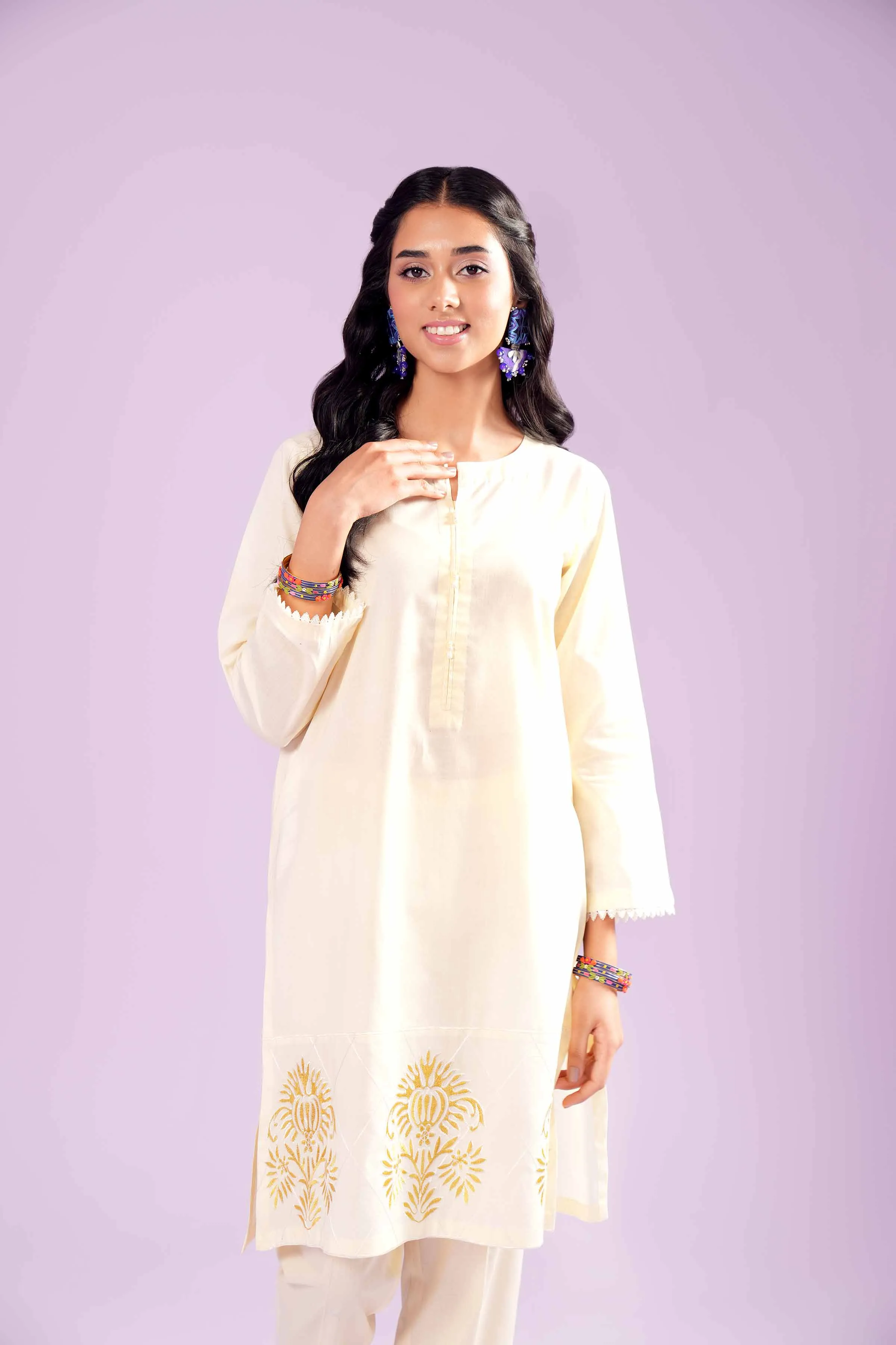 2 Piece - Embroidered Suit - PE24-154