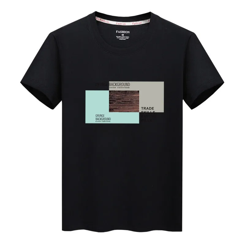 2019 New Fashion Brand T Shirts Mens 100% Cotton O Neck Trending Streetwear Tops Summer Korean Short Sleeve Tee Mens Clothing