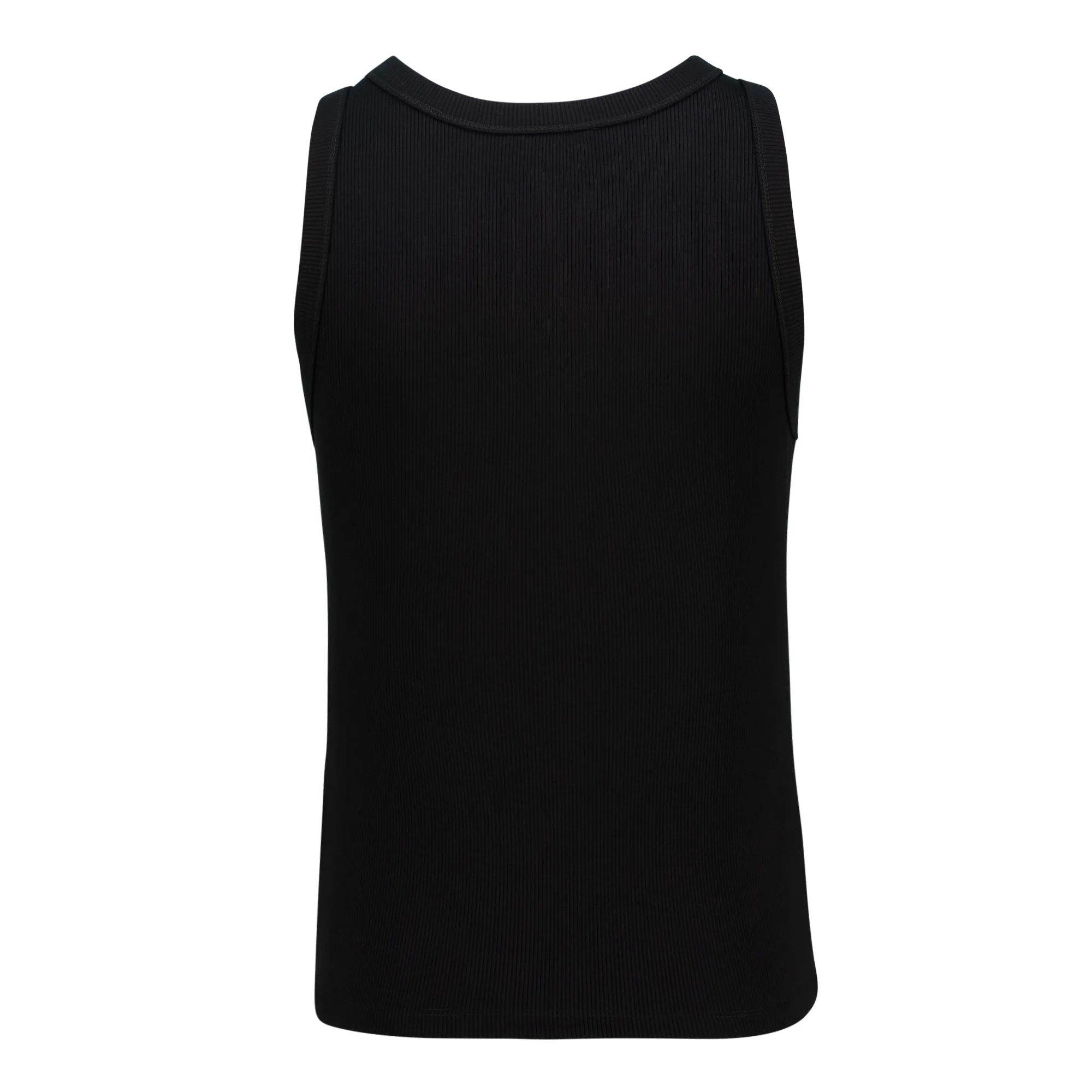 AALIYAH BLACK SPARKLE LOGO TANK