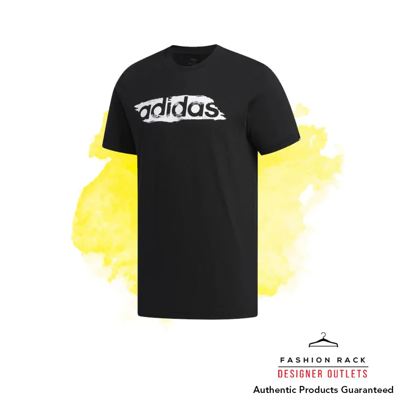 Adidas Brushstroke Tee Black / White