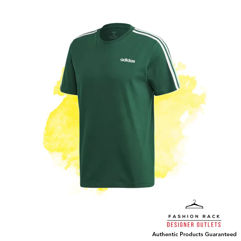 Adidas Essentials 3-Stripes Tee Collegiate Green / White
