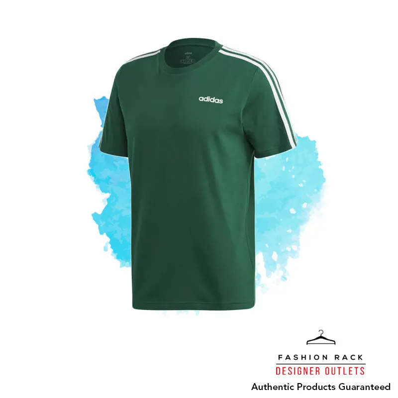 Adidas Essentials 3-Stripes Tee Collegiate Green / White