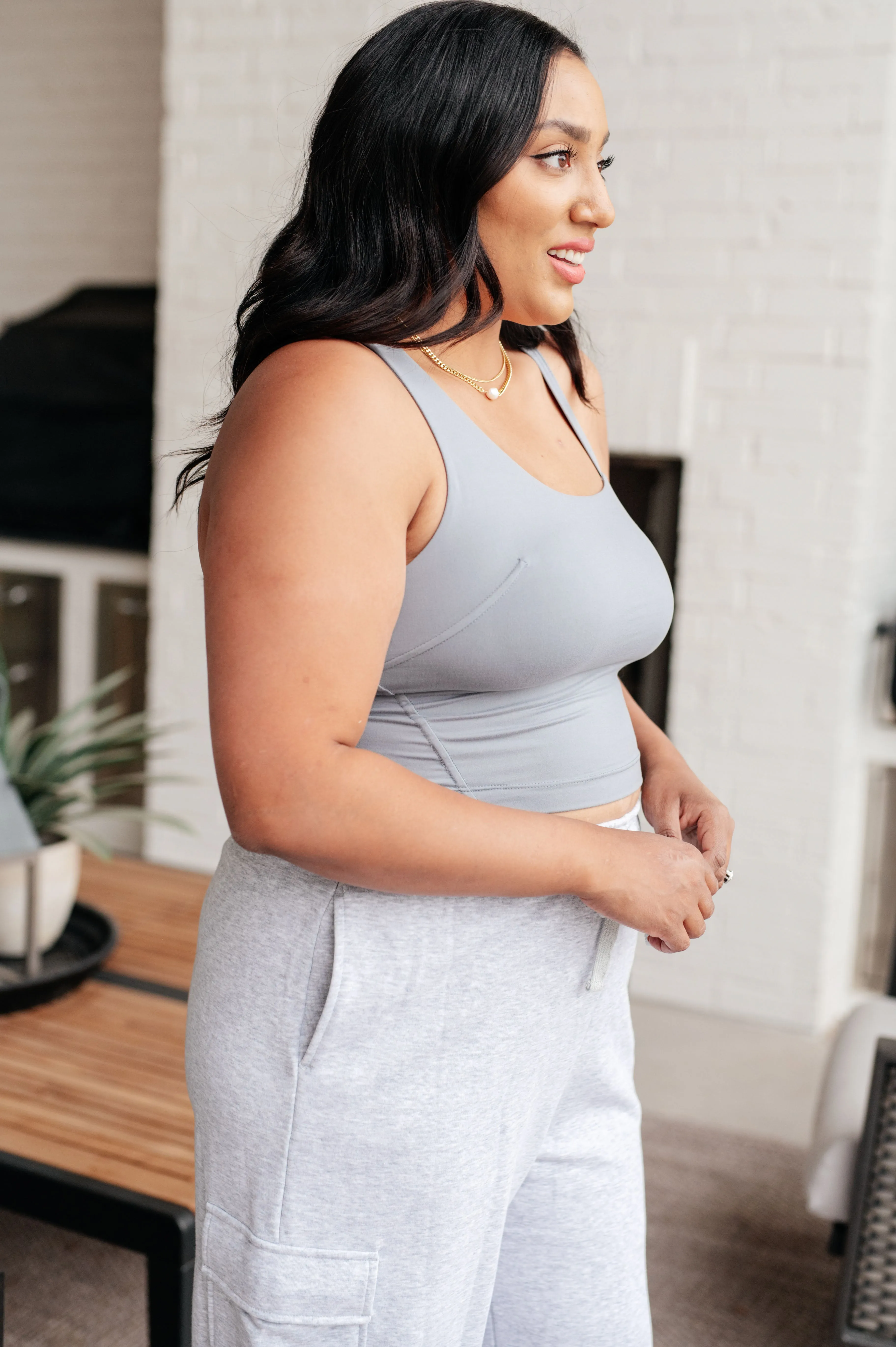Asymmetrical Tank in Grey