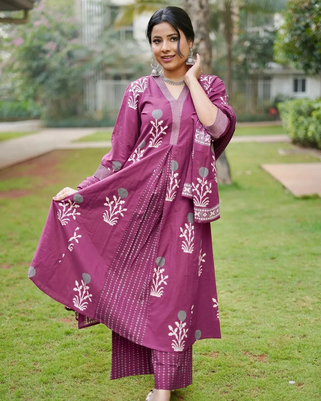 Beautiful Designer Pure Cotton Salwar Suit