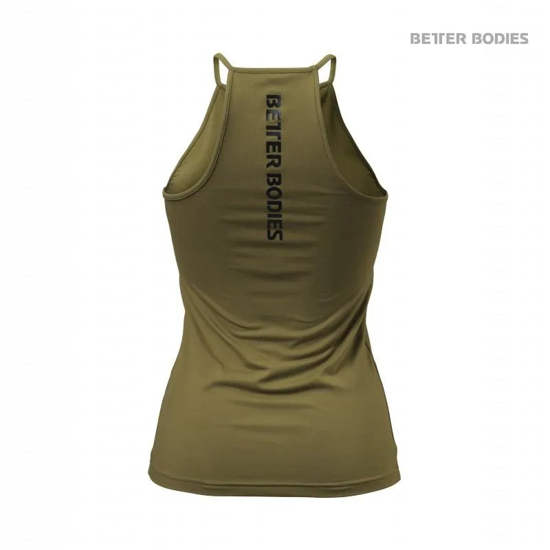 Better Bodies Performance Halter - Military Green