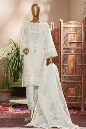 Bin Saeed Stitched 2 Piece Embroidered Organza Festive Collection'2022-SPFD-27-Mint