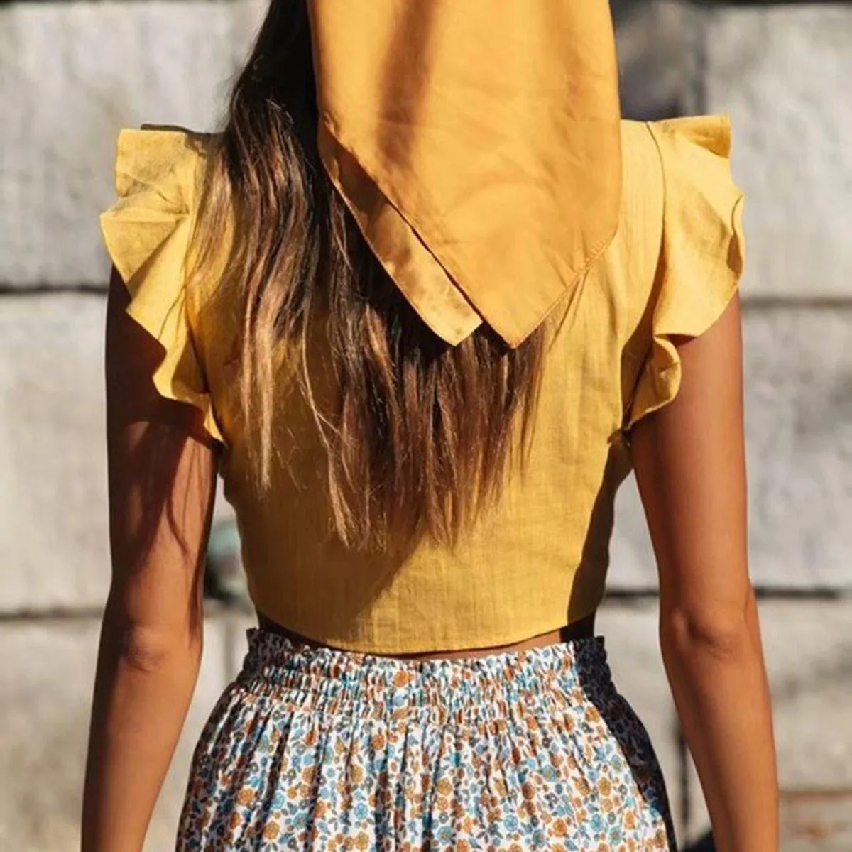Boho Top -Solid Bodycon
