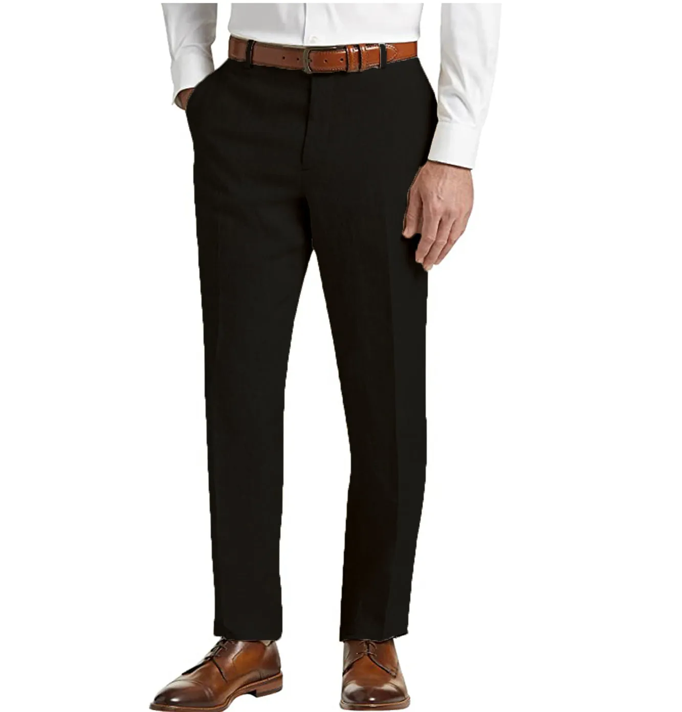 Casual Men's Suit Pants Cotton Linen Trousers For Wedding