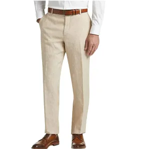 Casual Men's Suit Pants Cotton Linen Trousers For Wedding