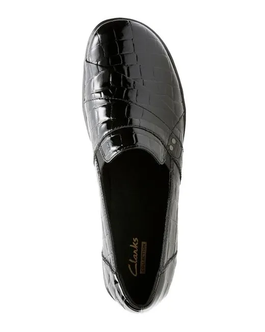 Clarks May Marigold - Black Croco Patent