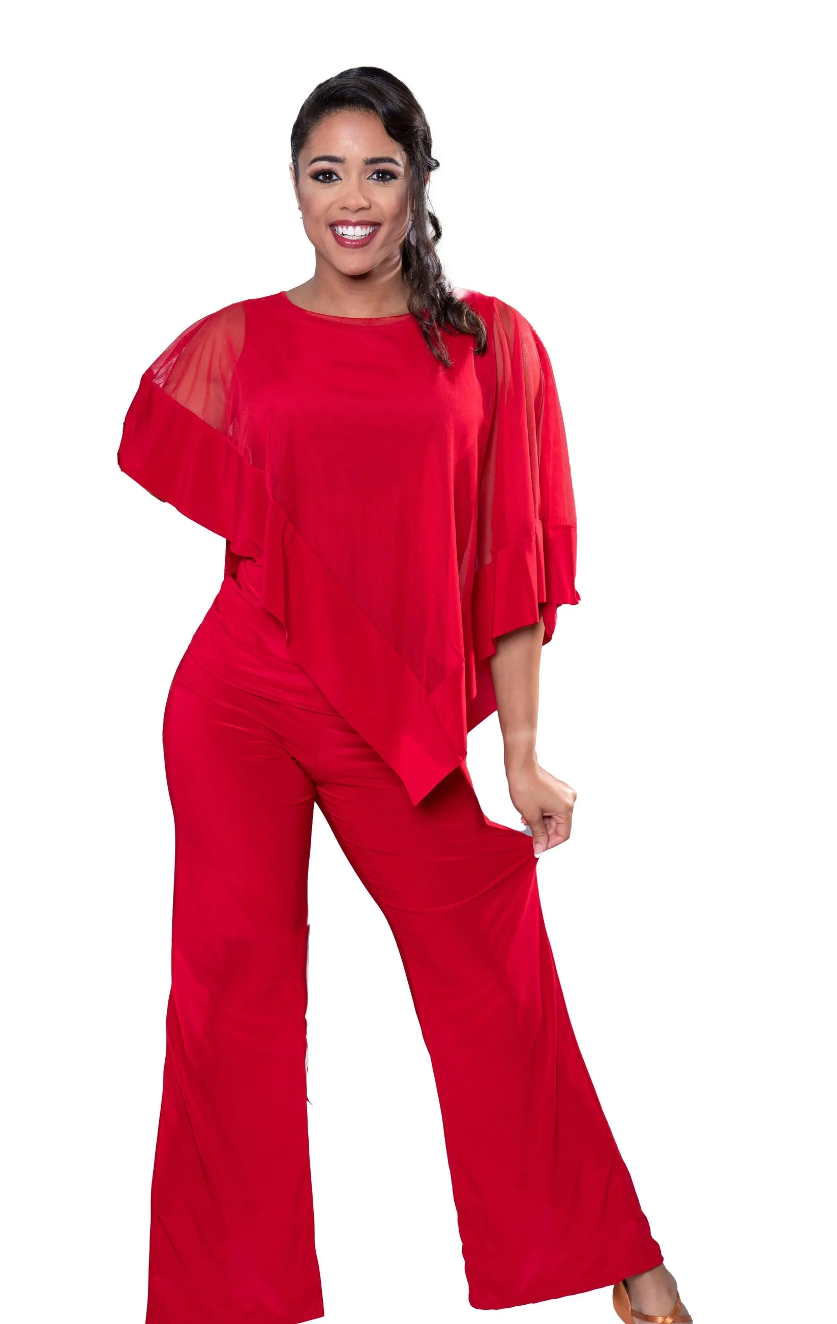 Dance America P2401 Yoga Ballroom Practice or Teaching Dance Pants in Stock
