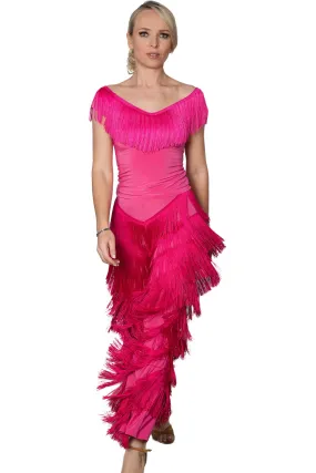 Dance America P2410 Women's Full Fringe Teaching or Practice Dance Pants in Stock