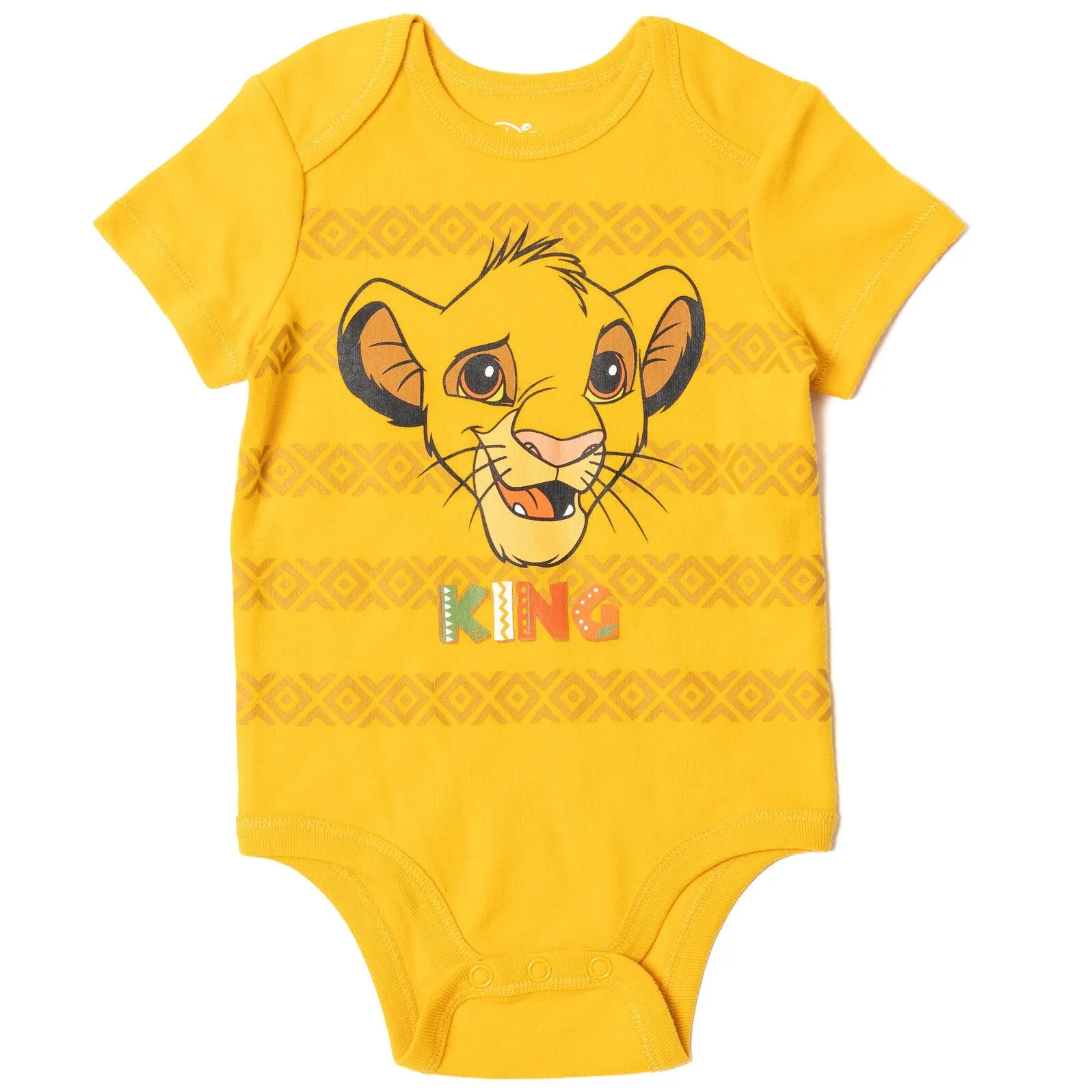 Disney Lion King Simba Bodysuit Pants and Hat 3 Piece Outfit Set