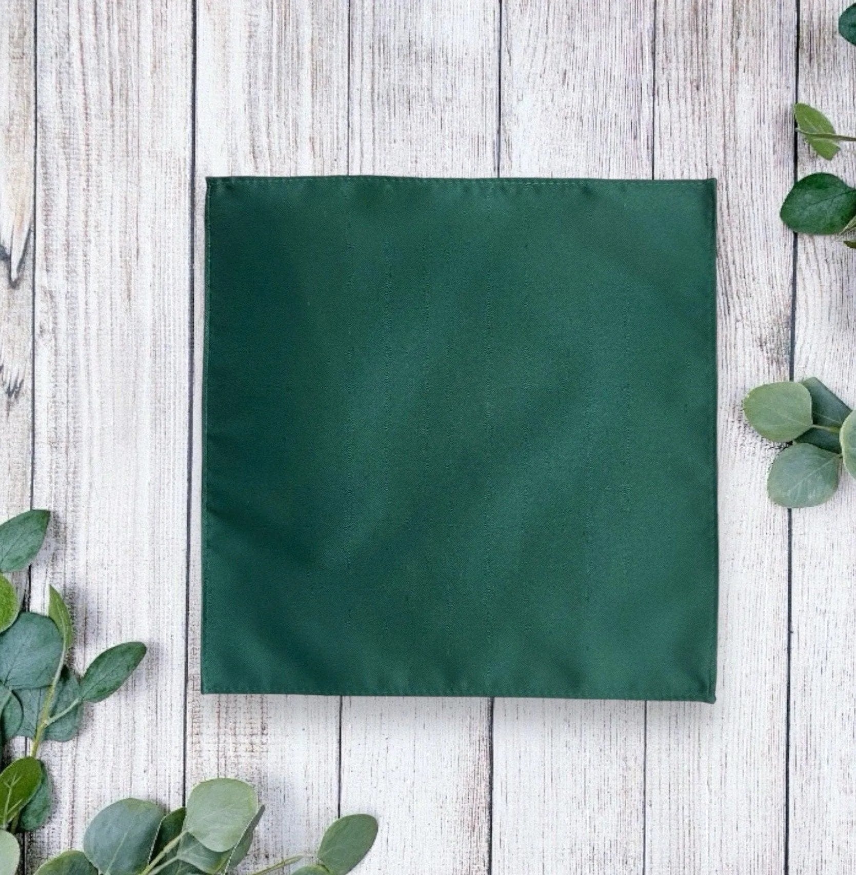 Emerald Satin Pocket Square