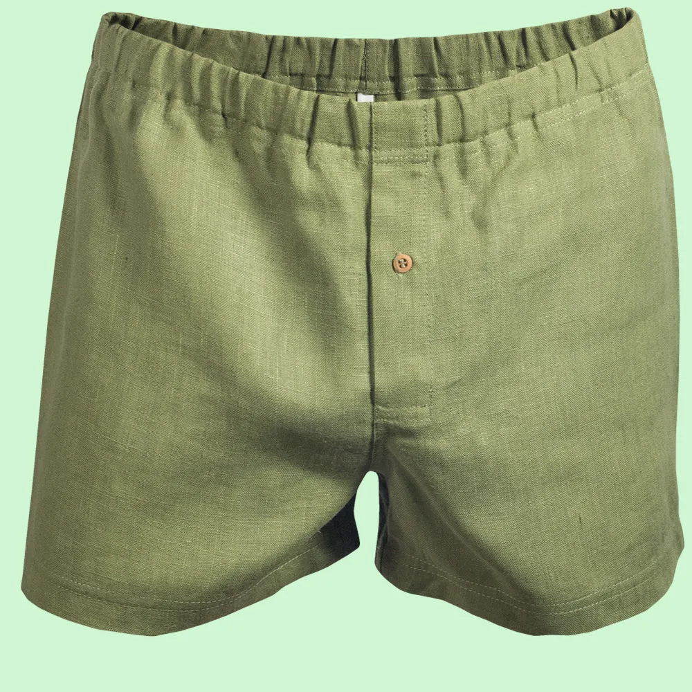 Organic Hemp Boxers V2 - Euro-style, 100% Natural, Plastic-Free Taguanut Button - Closeout Deal