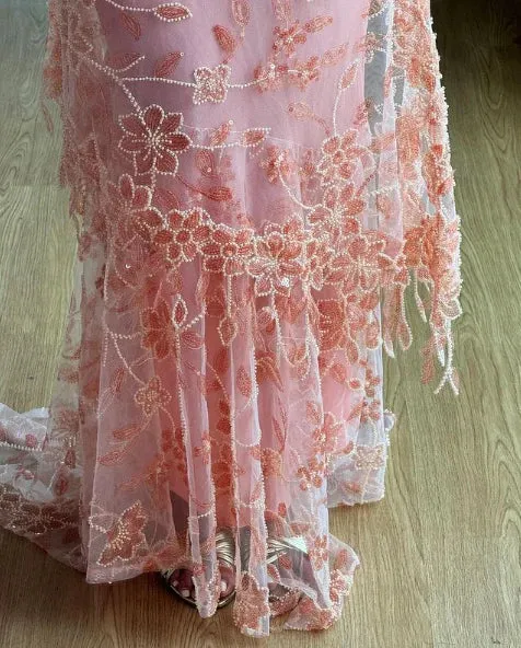 Formal Wear Dresses Pink Spaghetti Straps Lace Beading Gorgeous Mermaid Evening Dress Stores With Prom Dresses Formal Women's Dresses