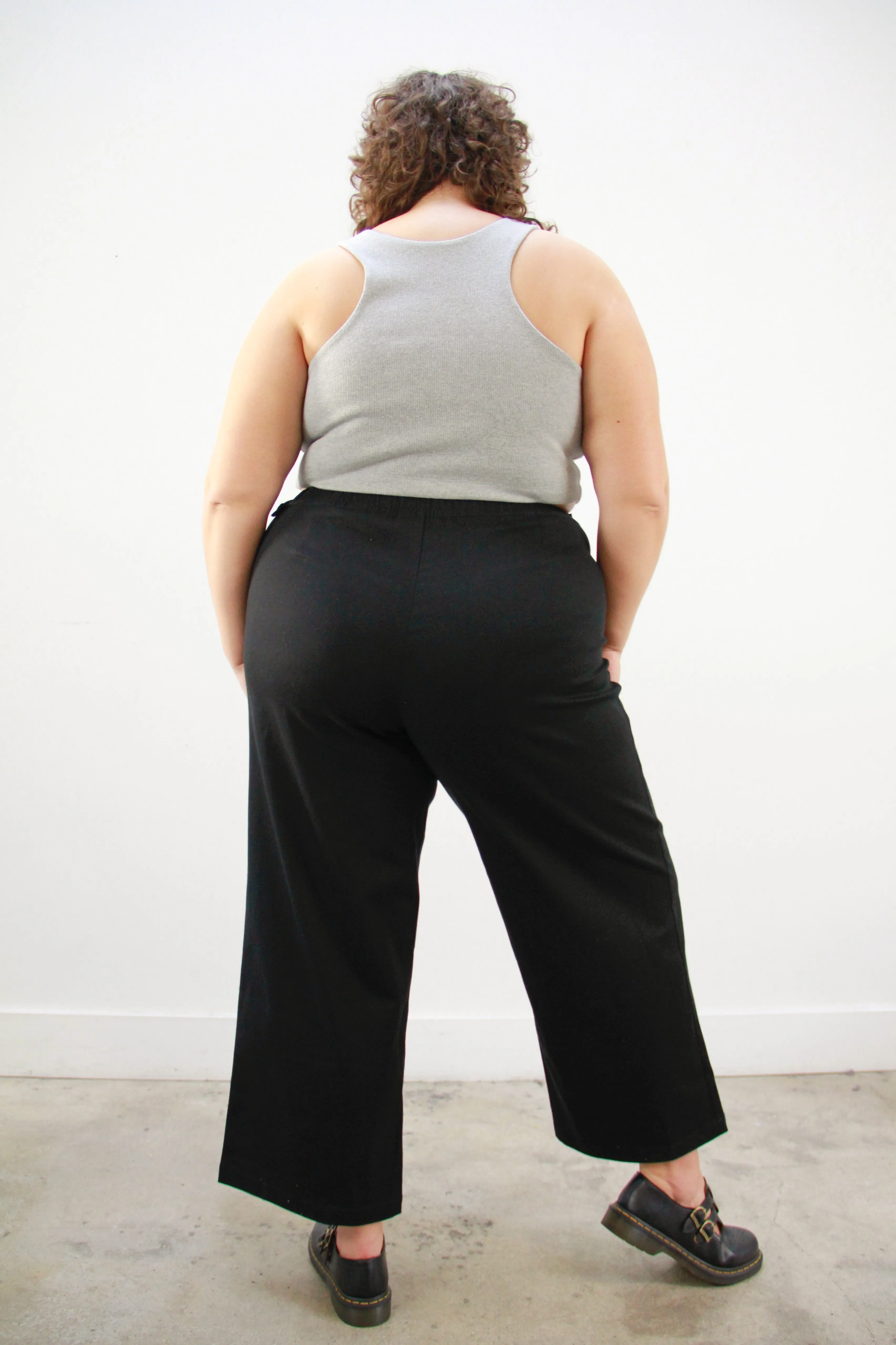 HEART BUCKLE PANTS ~ BLACK