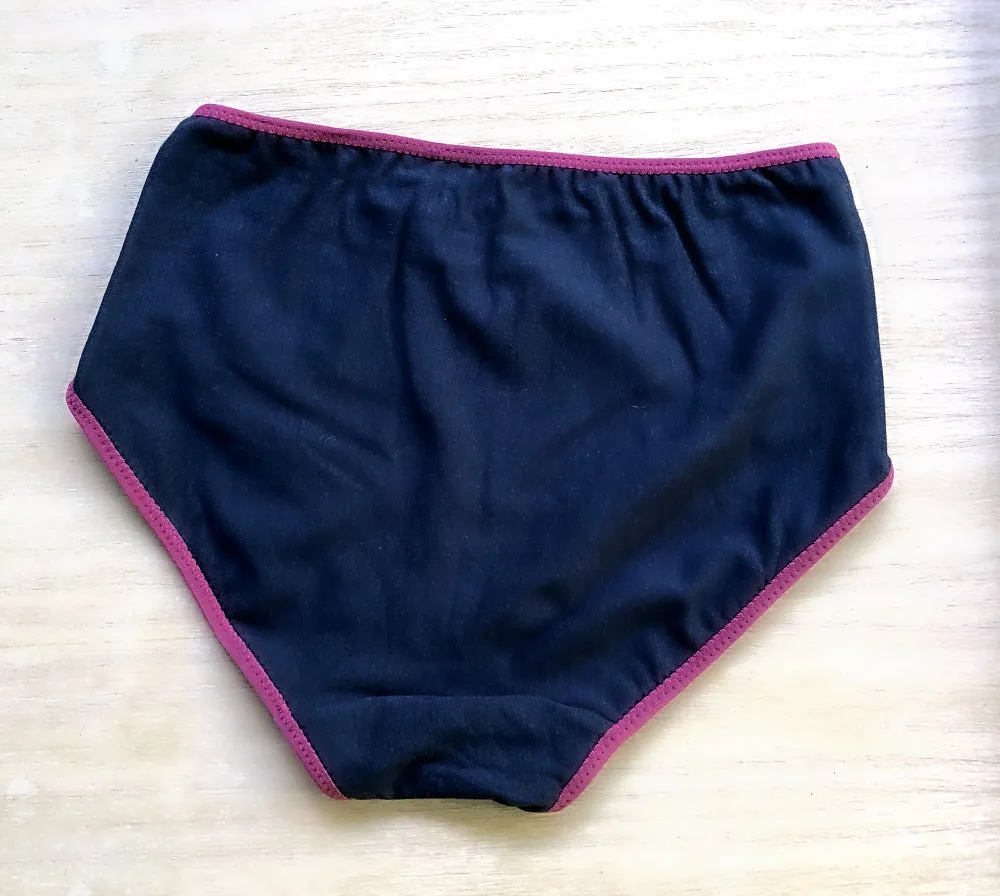 High waist organic cotton underwear