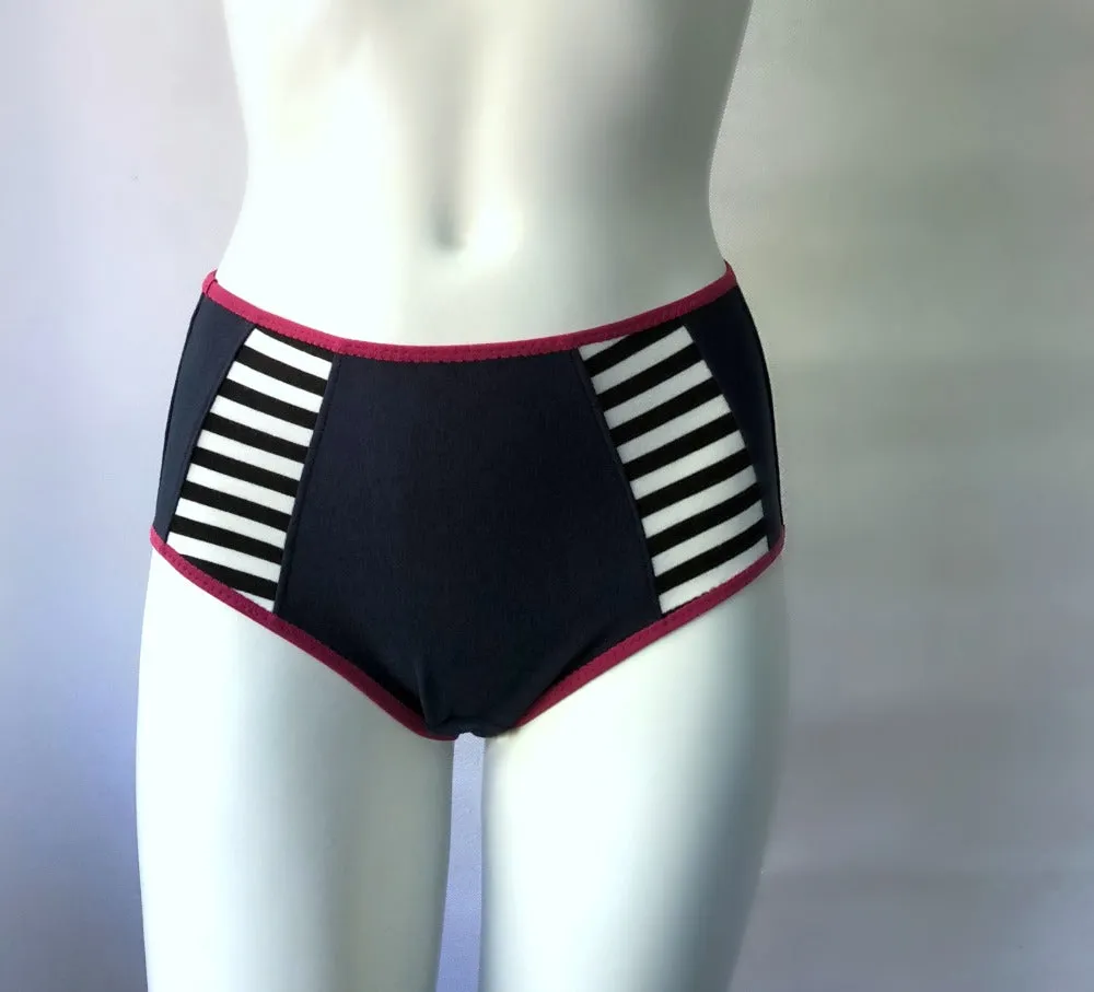 High waist organic cotton underwear