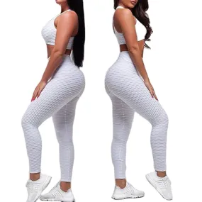 High Waist Squat Proof Leggings Active Wear Sport Bra And Gym Pants Private Label Fitness Yoga Set