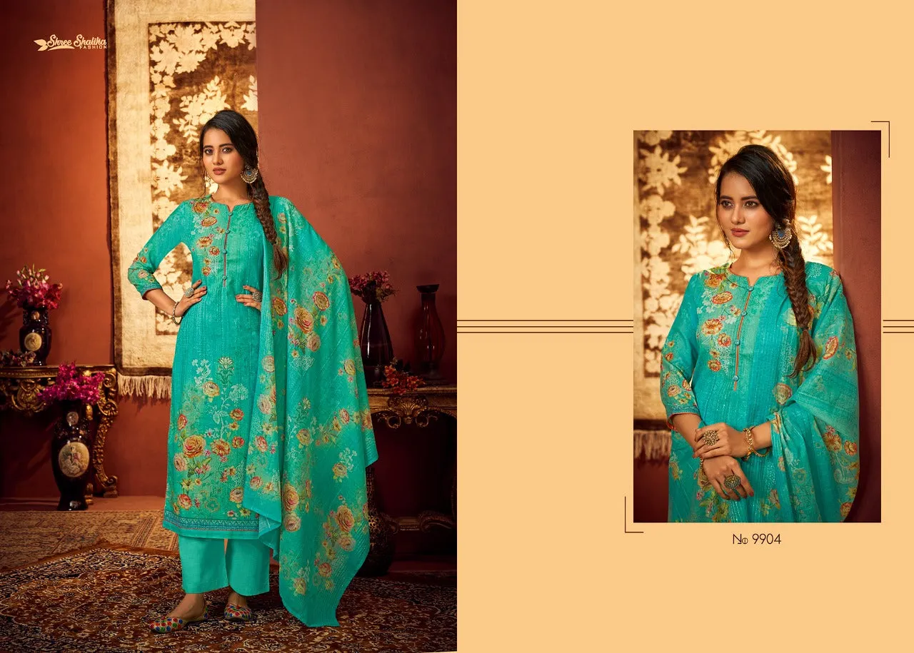 HREE SHALIKA FASHION PLAZZO STYLE SUITS SHALIKA VOL 88 PALAZZO LADIES SUIT