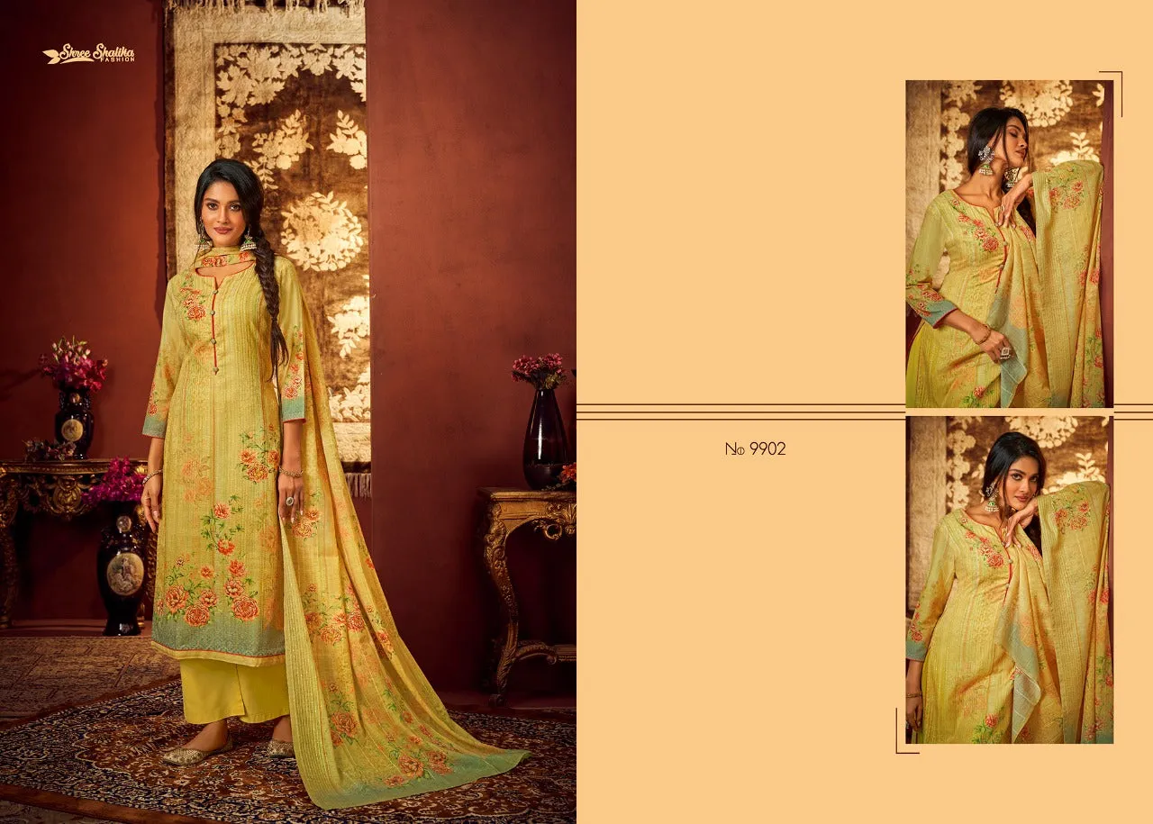HREE SHALIKA FASHION PLAZZO STYLE SUITS SHALIKA VOL 88 PALAZZO LADIES SUIT