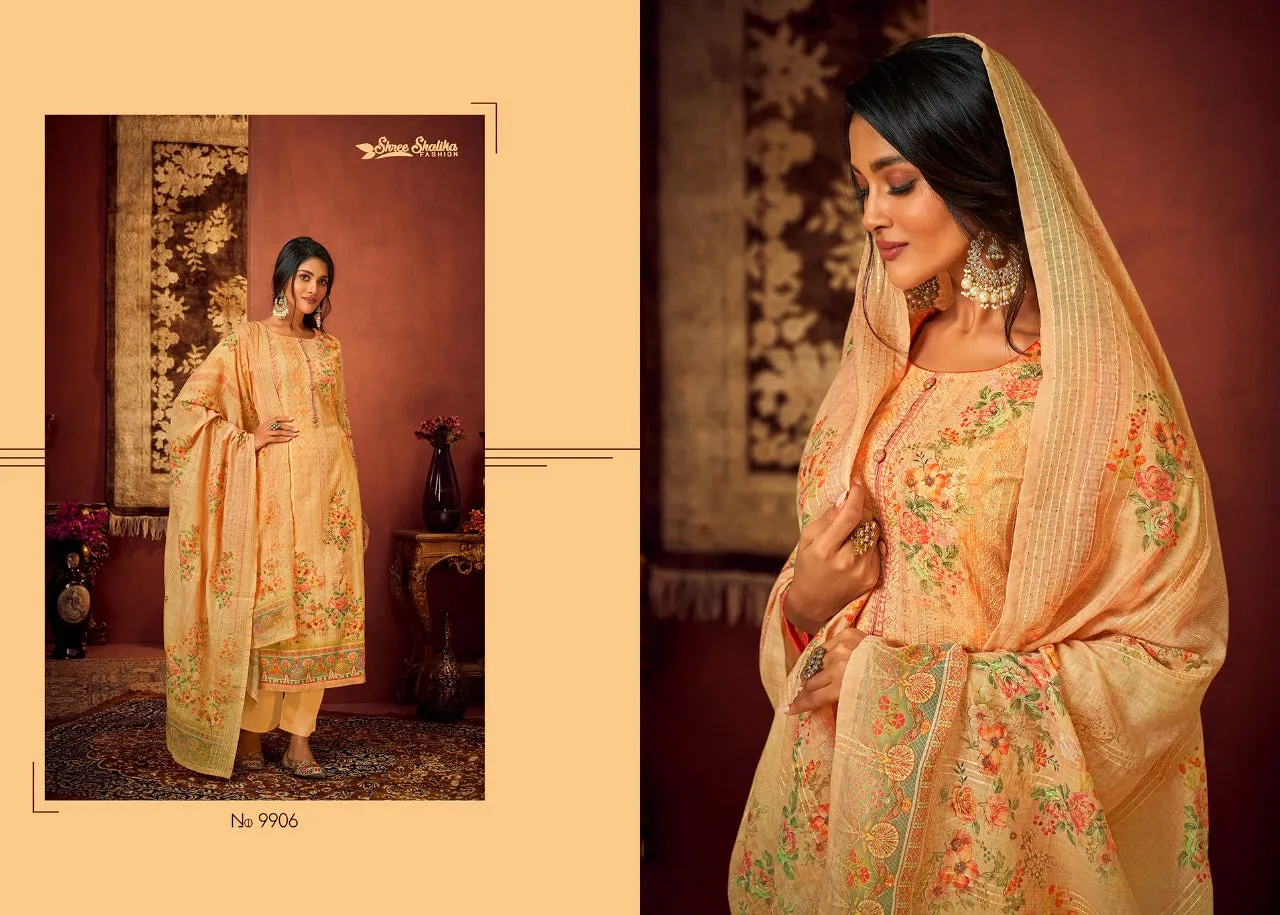 HREE SHALIKA FASHION PLAZZO STYLE SUITS SHALIKA VOL 88 PALAZZO LADIES SUIT