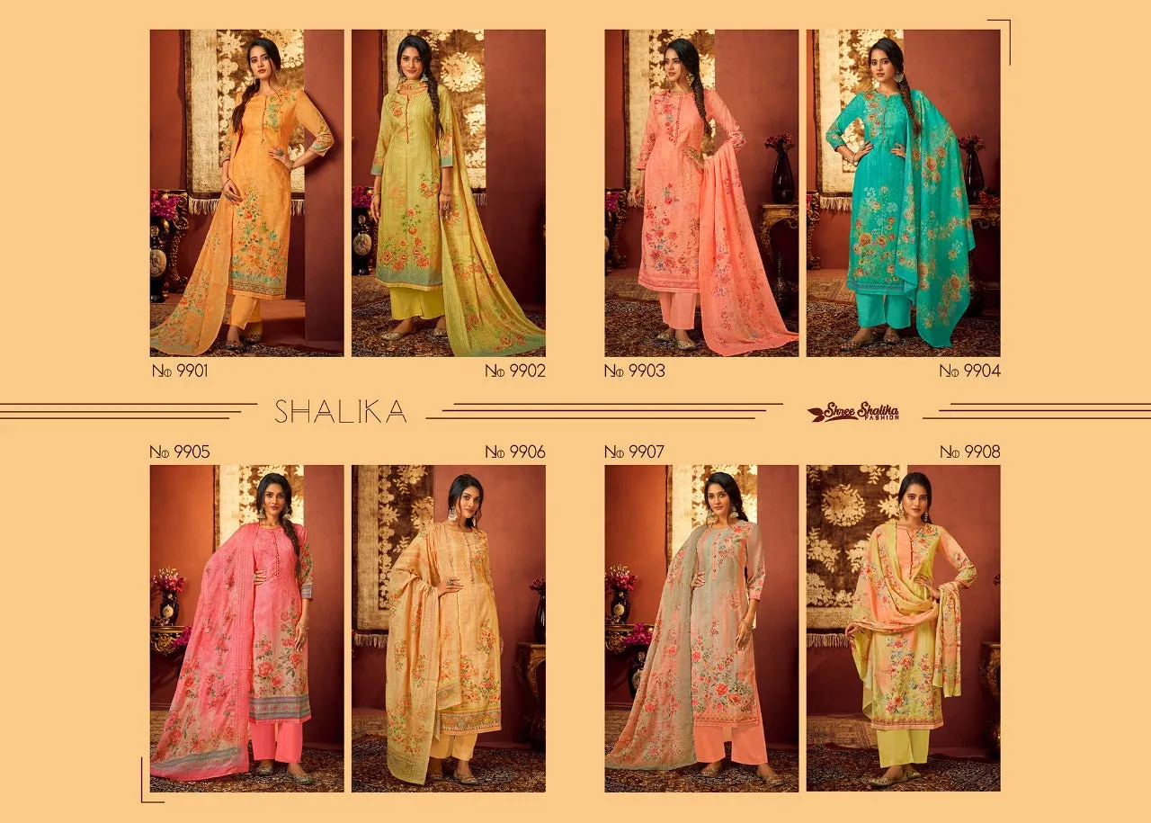 HREE SHALIKA FASHION PLAZZO STYLE SUITS SHALIKA VOL 88 PALAZZO LADIES SUIT