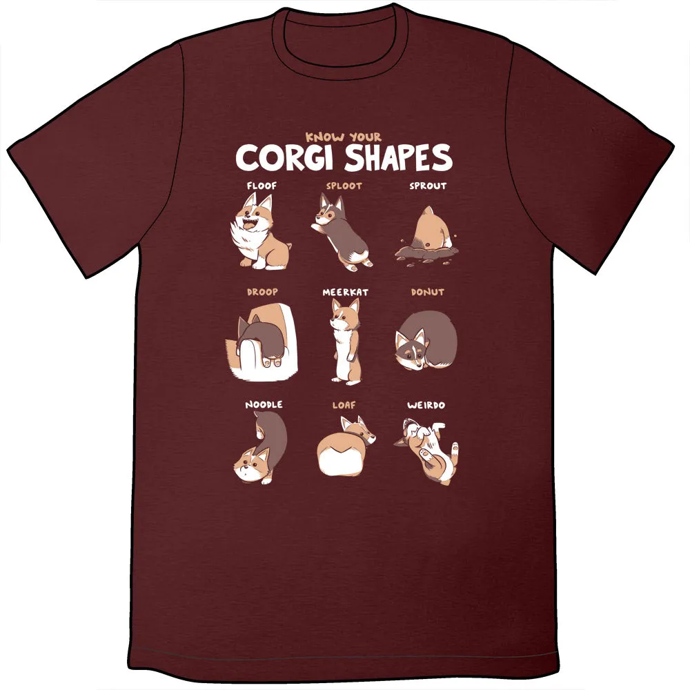 Know Your Corgi Shapes Shirts and Posters