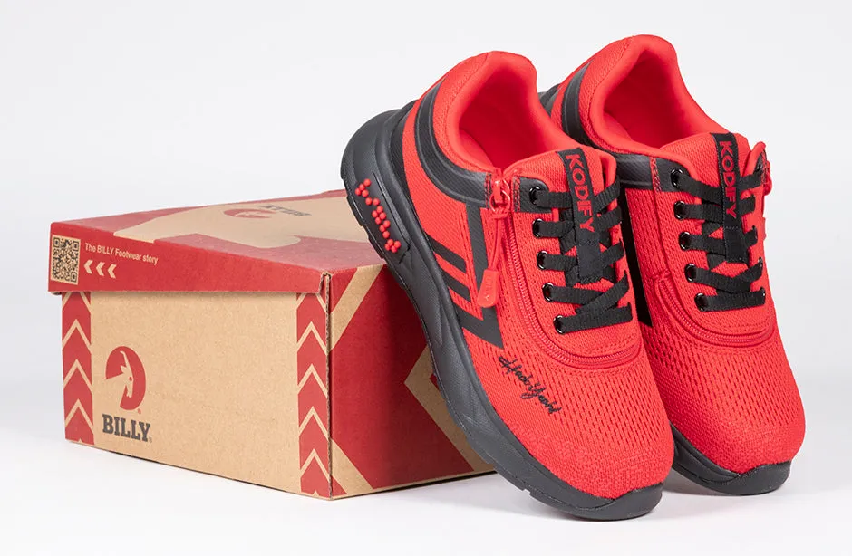 Kodify Red BILLY Sport Inclusion Athletic Sneakers