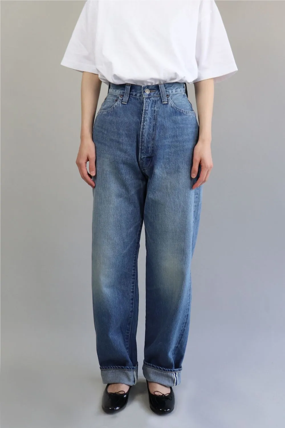LENO KAY HIGH WAISTED JEANS - FADE INDIGO