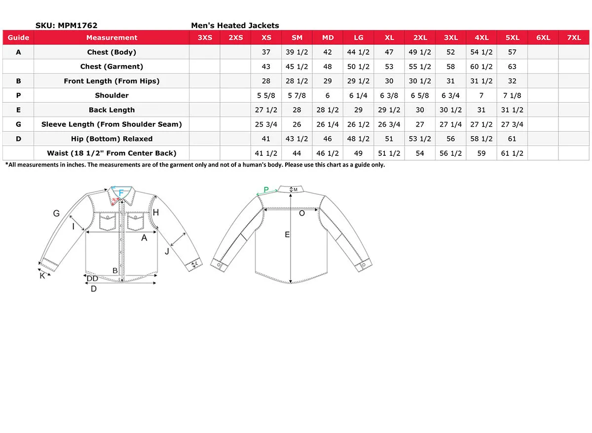 Nexgen Heat NXM1762SET Mens Soft Shell Heated Jacket - Black Standup Collar Jacket for Winter with Battery Pack