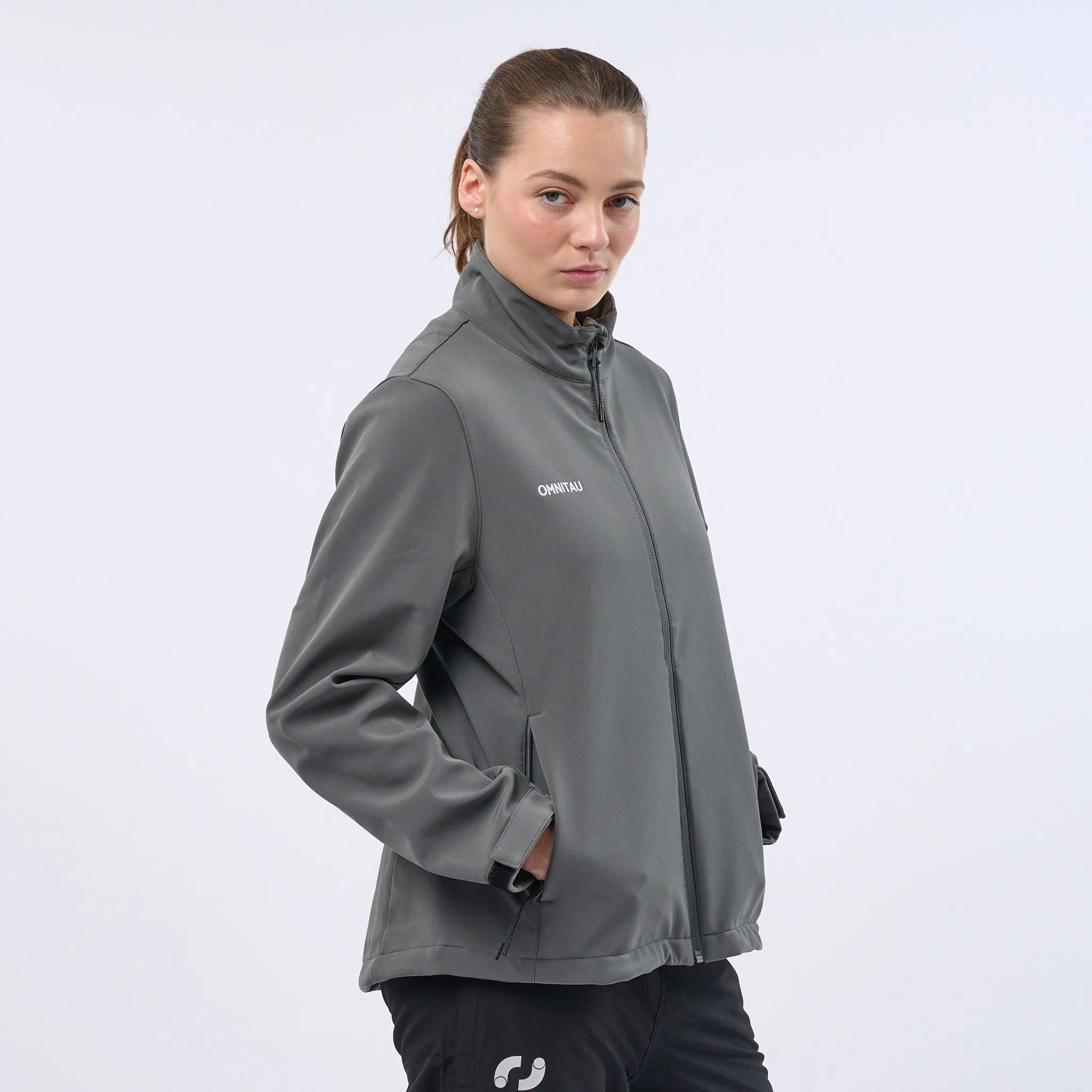 Omnitau Women's Team Sports Softshell Jacket - Dark Grey