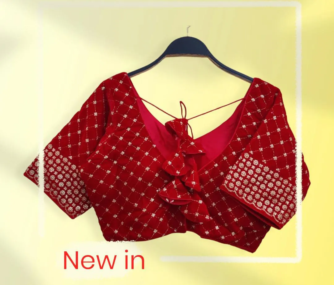 PARTY WEAR VELVET 9 BLOUSE