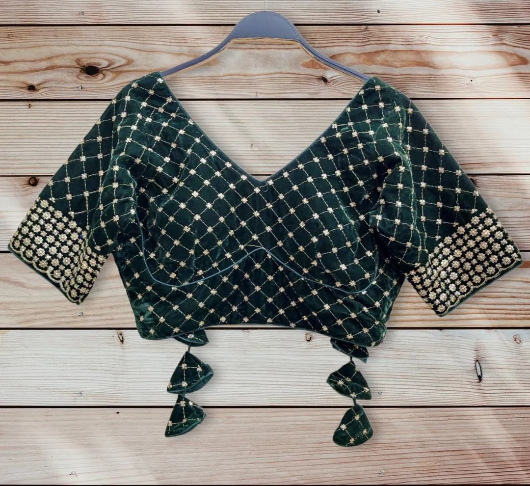 PARTY WEAR VELVET 9 BLOUSE