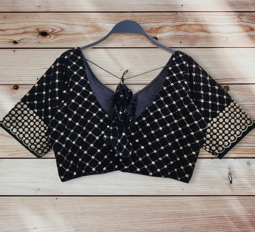 PARTY WEAR VELVET 9 BLOUSE