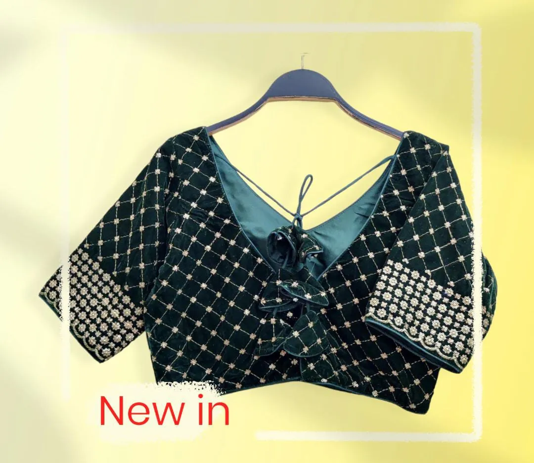 PARTY WEAR VELVET 9 BLOUSE