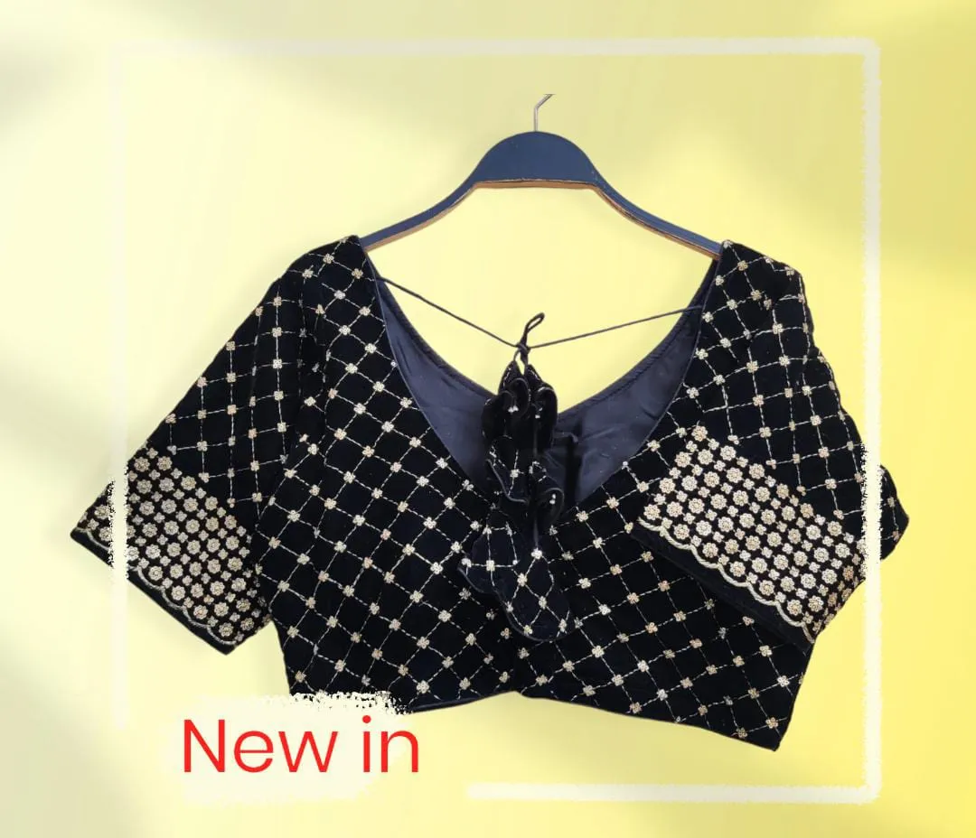 PARTY WEAR VELVET 9 BLOUSE