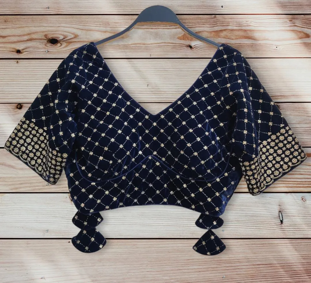 PARTY WEAR VELVET 9 BLOUSE