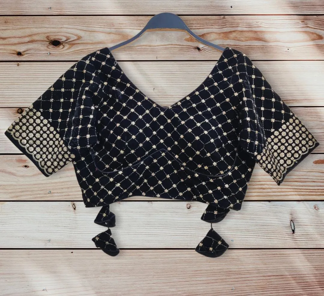 PARTY WEAR VELVET 9 BLOUSE