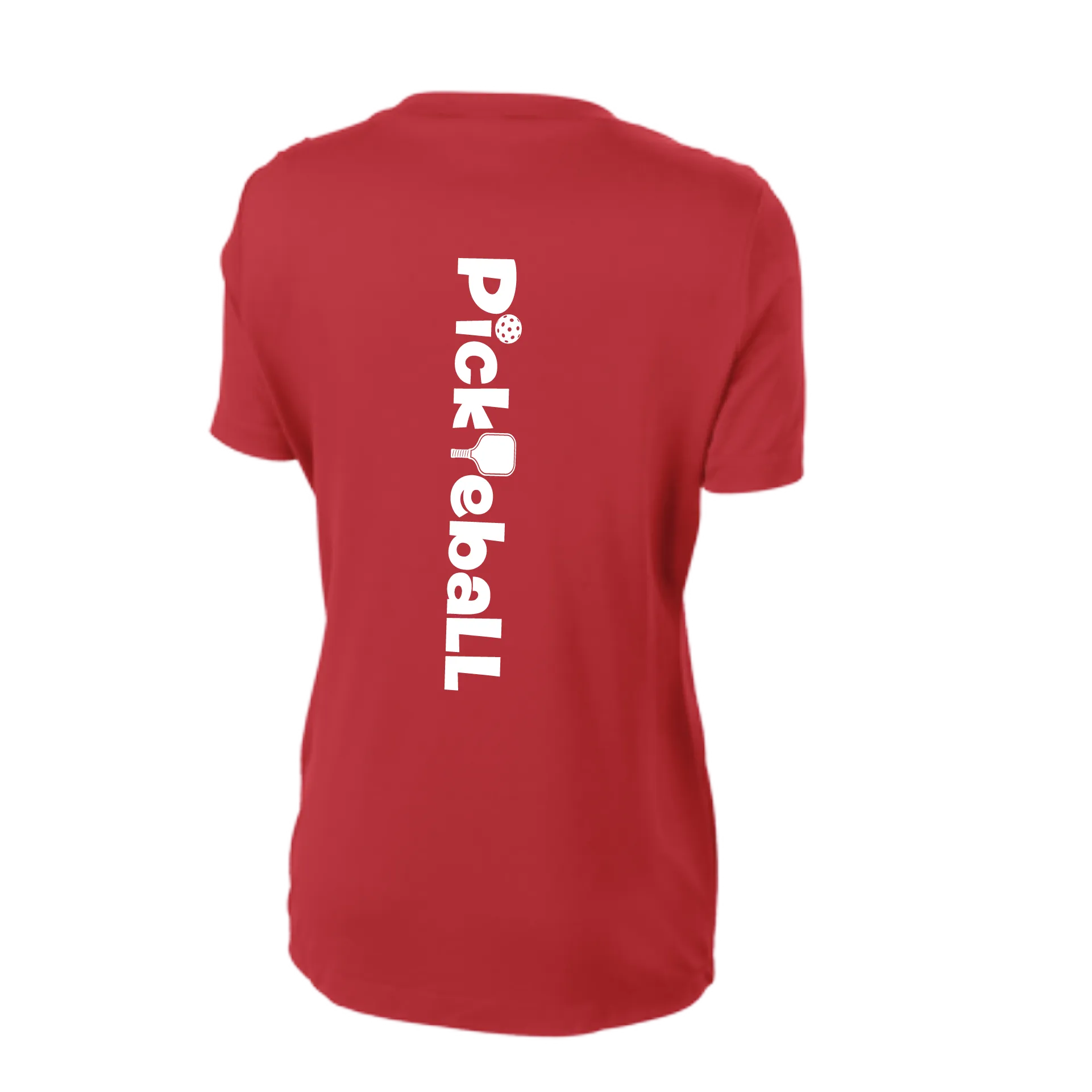 Pickleball Horizontal (Customizable) | Women's Short Sleeve V-Neck Pickleball Shirts | 100% Polyester