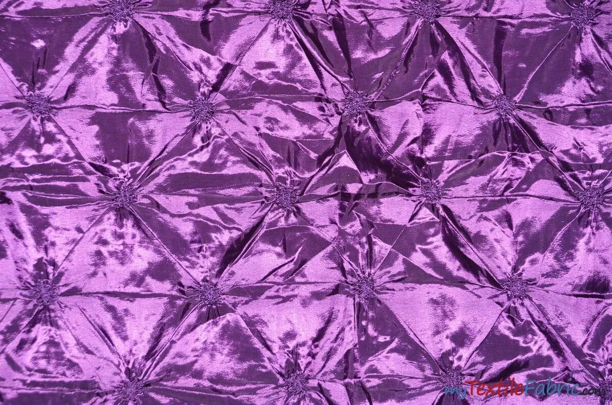 Pinwheel Taffeta Fabric | Button Taffeta Fabric | 48" Wide | Multiple Colors |