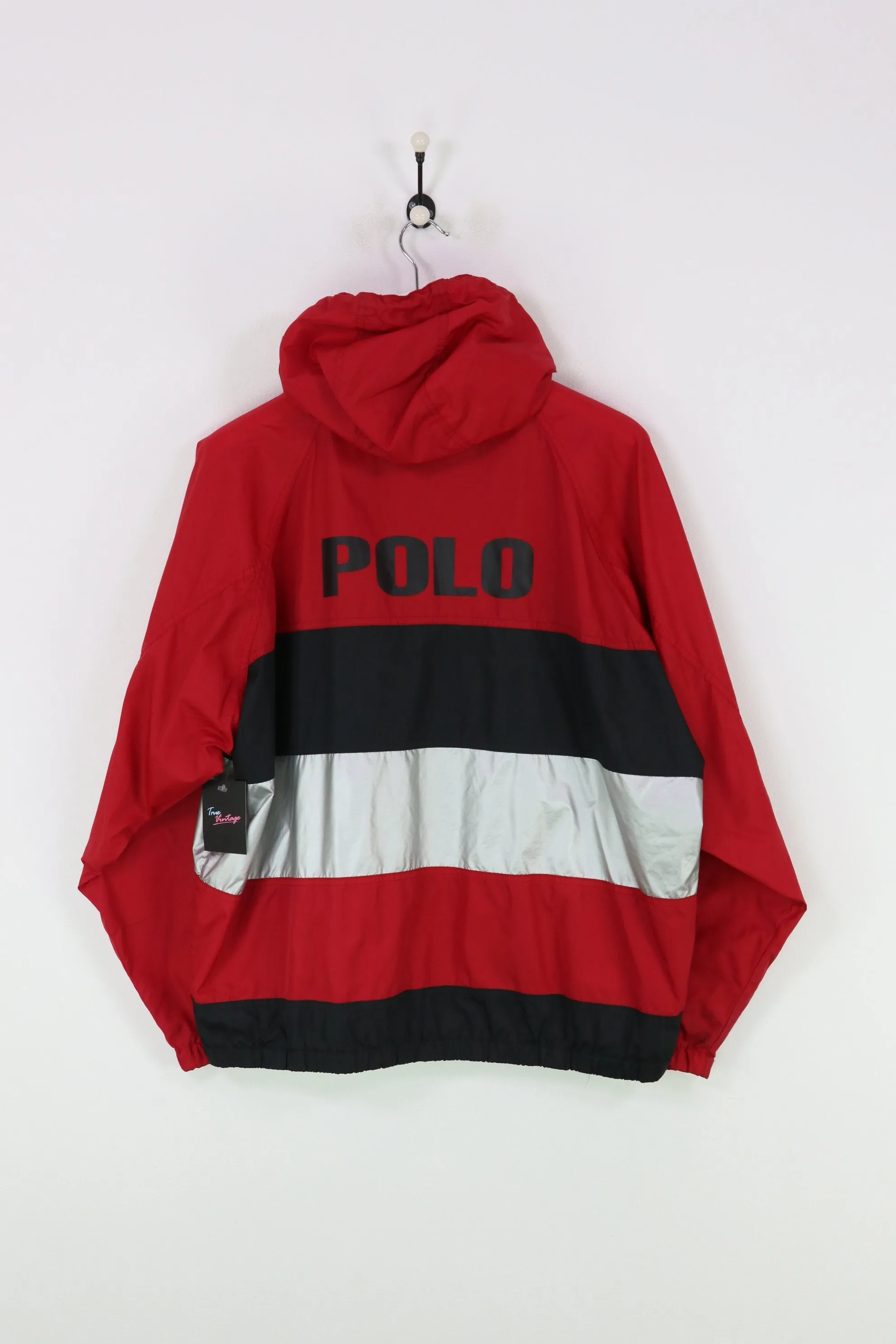 Polo Sport Windbreaker Jacket Red/Black/Silver Medium