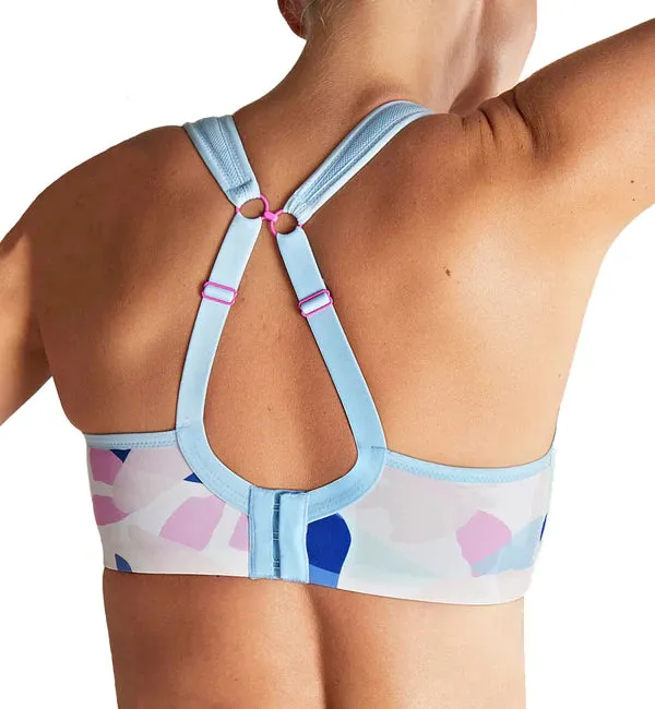 Power Underwire Sports Bra - Abstract Pink