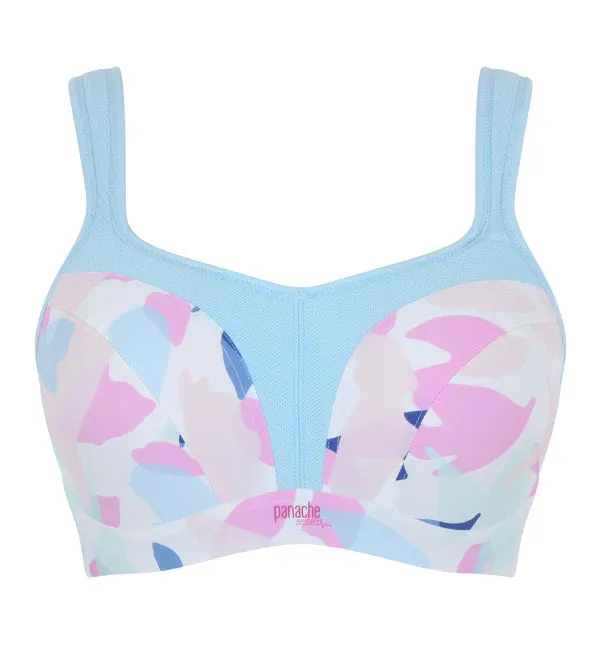 Power Underwire Sports Bra - Abstract Pink