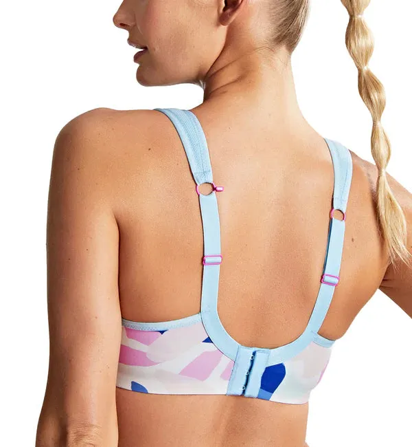 Power Underwire Sports Bra - Abstract Pink