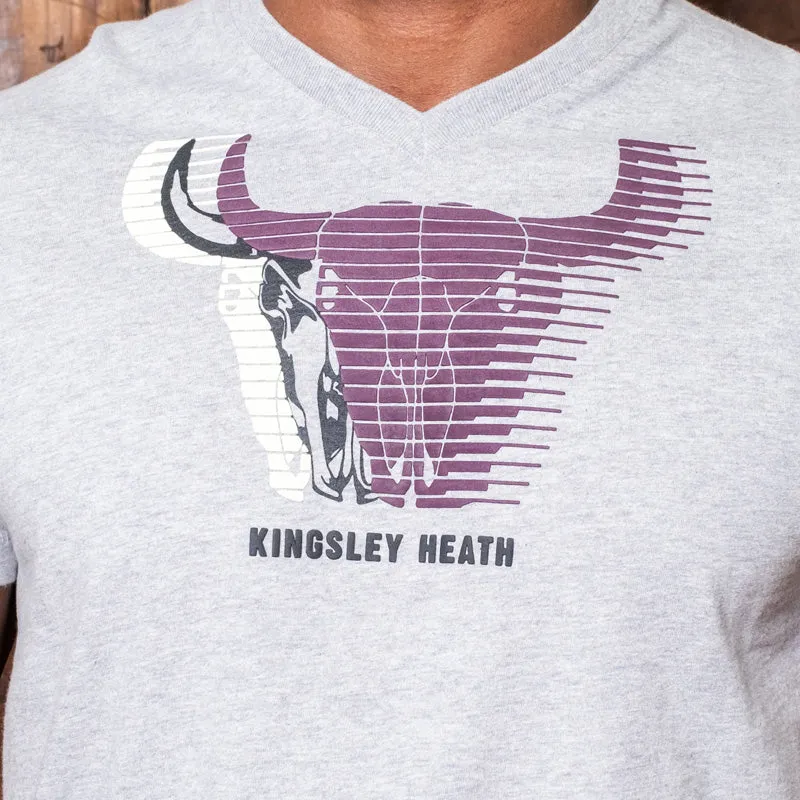 Shutter Skull V-Neck Tee Vervet