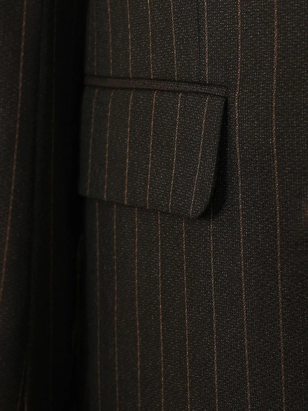Three Pieces coffee Stripe Bespoke Men Suit Tailored