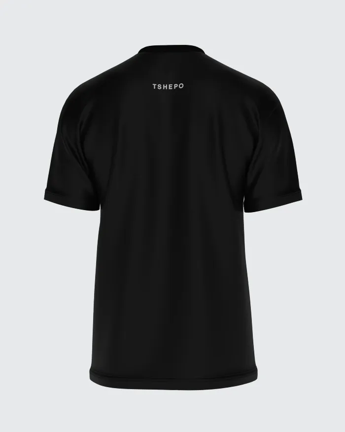 TSHEPO SPOTIE T-SHIRT, BLACK